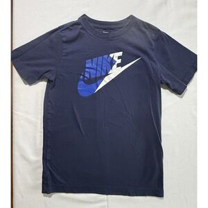Nike Blue Boys‎ Medium Swoosh Shirt